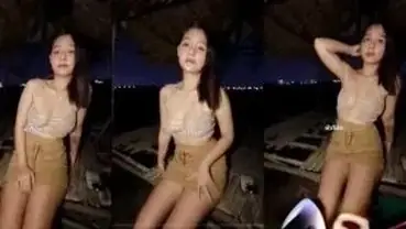 Bokep Cewek Cantik Ngewe di Gubuk Malem Malem